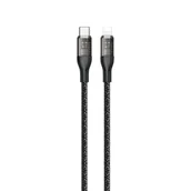 Kable USB - Kabel do szybkiego ładowania 30W 1m USB-C - Lightning Dudao L22 - szary - miniaturka - grafika 1