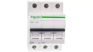 Schneider Electric Wyłącznik nadprądowy K60N 3P 25A B A9K01325 - Bezpieczniki elektryczne - miniaturka - grafika 1