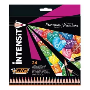 BIC Kredki ołówkowe  Intensity Premium 24 kolorów pudełko - Przybory szkolne - miniaturka - grafika 1