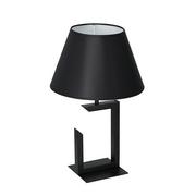Lampy stojące - Luminex H 450 Black 3395 Lampa stołowa lampka 1x60W E27 czarny/biały - miniaturka - grafika 1