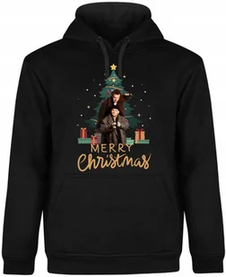 BLUZA MĘSKA CZARNA ŚWIĄTECZNA PREZENT ŚWIĘTA KEVIN BLUZA Z NADRUKIEM R-M  MODEL  A438 - Bluzy męskie - miniaturka - grafika 1
