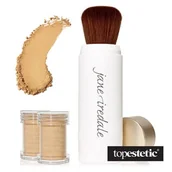 Pudry do twarzy - Jane Iredale Amazing Base Brush Sypki puder mineralny z pędzlem (kolor Warm Sienna) 5 g - miniaturka - grafika 1