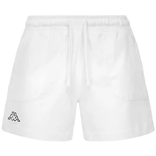 Kappa Damskie spodnie sportowe z logo Caber białe, XXL - Spodnie damskie - miniaturka - grafika 1