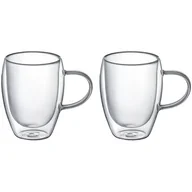 Szklanki - Ambition DOBLE ECO KOMPLET 2 SZKLANEK TERMICZNYCH Z UCHEM 350 ML 96881 - miniaturka - grafika 1
