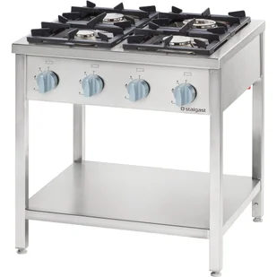 Kuchnia gazowa wolnostojąca, skręcana, 800x700, 24.0 kW, G20/20 mbar STALGAST 978531 - Piece, kotły  i płyty grzejne gastronomiczne - miniaturka - grafika 1