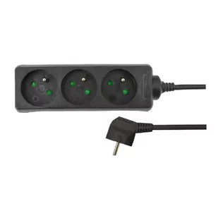 HBF Aw 3 Gniazda 1,5m Uziemienie AW24670 - Przedłużacze i rozgałęźniki - miniaturka - grafika 1