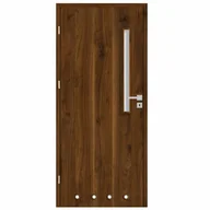 Drzwi wewnętrzne - Skrzydło drzwiowe z tulejami wentylacyjnymi Mati orzech trend 60 lewe Nawadoor - miniaturka - grafika 1