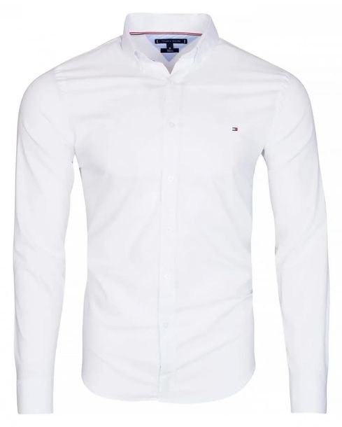 Tommy Hilfiger Koszula Męska Slim Fit Biała L