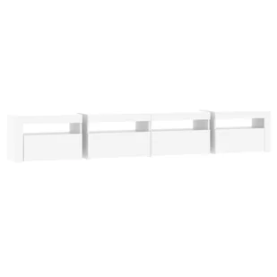 Lumarko Szafka pod TV z oświetleniem LED, biała, 240x35x40 cm - Szafki RTV - miniaturka - grafika 9