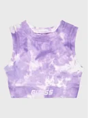 Koszulki i topy damskie - Guess Top J2BI37 MC04N Fioletowy Slim Fit - miniaturka - grafika 1