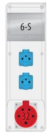 Rozdzielnie elektryczne - Pawbol Rozdzielnica R-BOX SLIM 1x32A/5p 2x250V 6S B.SLIM-6S-2 B.SLIM-6S-2 - miniaturka - grafika 1