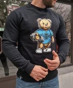 Bluzy męskie - Bluza czarna Teddy męska Furia - miniaturka - grafika 1