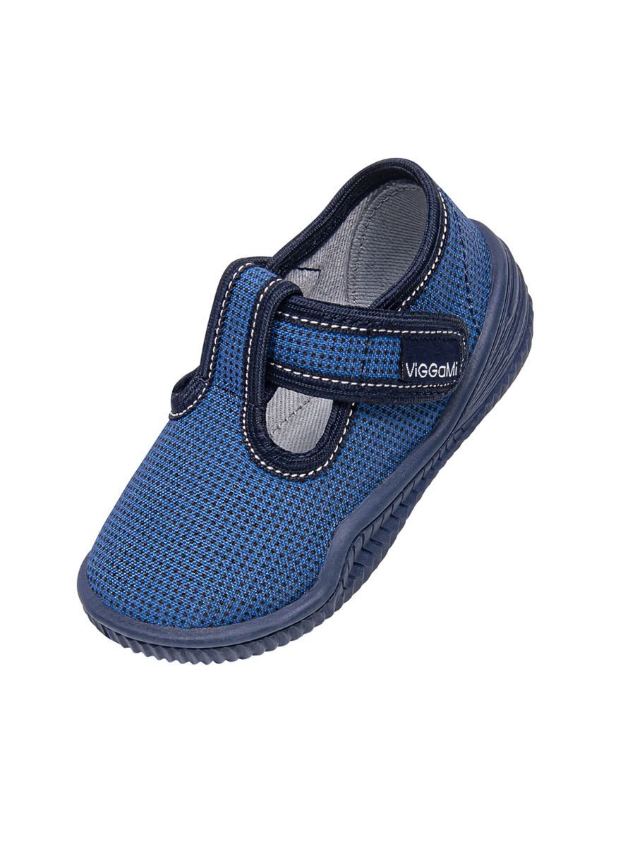 Chłopięce kapcie gładkie niebieskie Viggami