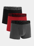 Majtki męskie - Bokserki bielizna męska (ZESTAW 3 PAR) Under Armour 1383891-025 Czarny - miniaturka - grafika 1