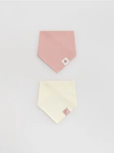 Reserved - Trójkątny szalik 2 pack - wielobarwny - Buciki dla niemowląt - miniaturka - grafika 1