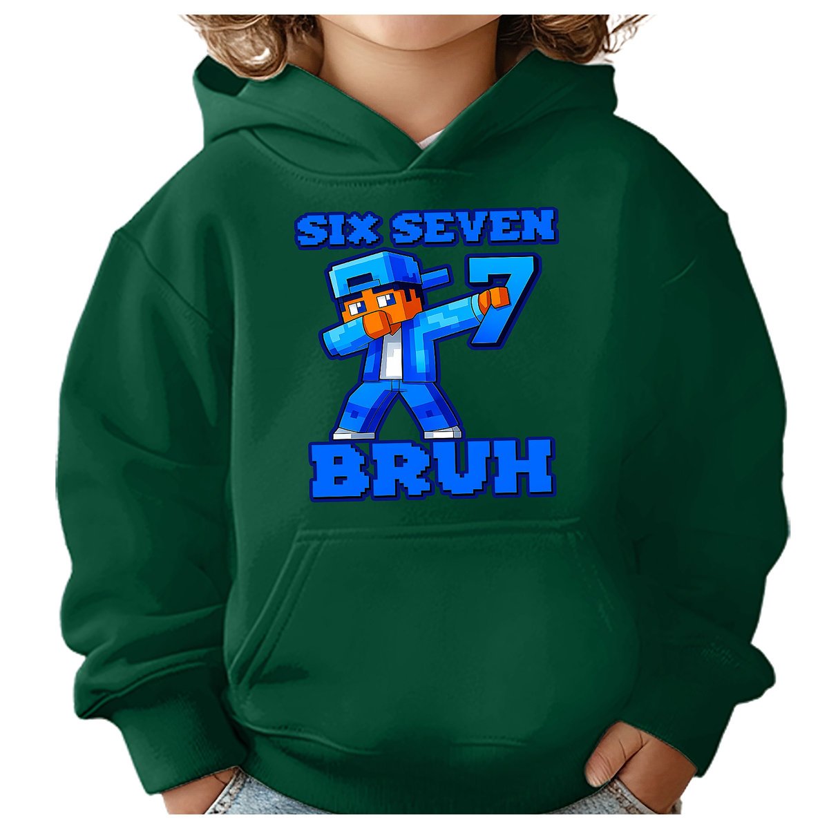 BLUZA DZIECIĘCA Z KAPTUREM 67 SIX SEVEN BRUH 122-128 DLA DZIECKA PREZENT