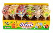 Gumy do żucia, lizaki, dropsy - Lizaki Żelki Mini Insect Jelly Pop 30 Sztuk 390G - miniaturka - grafika 1