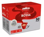 Kawa w kapsułkach i saszetkach - LAVAZZA QUALITA' ROSSA saszetki ESE 44mm 50 szt. - miniaturka - grafika 1