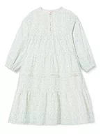 Sukienki - Mimo Dziewczęca letnia sukienka z nadrukiem Casual Dress, turkusowy, 122 cm - miniaturka - grafika 1