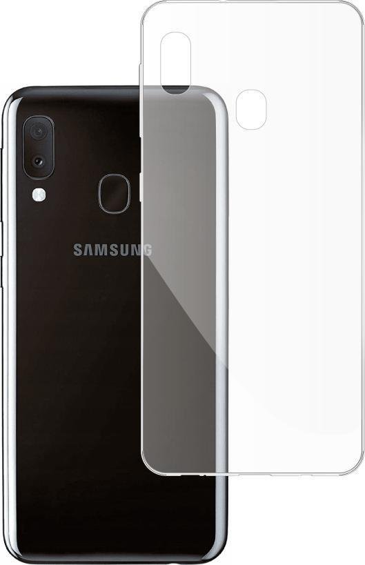 etumi Etui Do Samsung Galaxy A20E Gumowe Slim Clear View Pokrowiec Ochronny / Futerał Obudowa / Ochrona Clear Cover Bezbarwne Slim Case0037