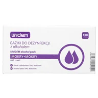 Apteczki i materiały opatrunkowe - Gaziki do dezynfekcji Unidem (100 sztuk) - miniaturka - grafika 1