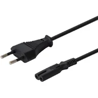 Kable komputerowe i do monitorów - Elmak SAVIO CL-105 Kabel zasilający płaski ósemka 2pin 3m SAVIO CL-105 - miniaturka - grafika 1