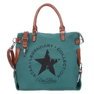 Torebki damskie - Torba Weekendowa Plażowa Shopperka Vivi Paris Malachit - miniaturka - grafika 1