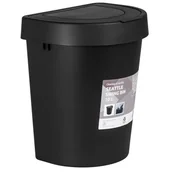 Kosze na śmieci - Plast Team Kosz Swing Bin 10l Czarny 1357 - miniaturka - grafika 1