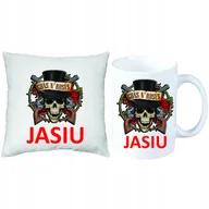 Gadżety dla niej i dla niego - Guns N' Roses ZESTAW PREZENT PODUSZKA + KUBEK+IMIĘ - miniaturka - grafika 1
