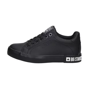 Czarne trampki damskie ze skóry eko BIG STAR II274030 - Trampki damskie - miniaturka - grafika 1