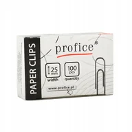 Spinacze i klipsy do papieru - Spinacze biurowe Profice 25 mm 100szt. - miniaturka - grafika 1