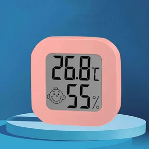 Stacja pogodowa x2 Mini Higrometr pogody Alogy Smiley LCD cyfrowy termometr czujnik temperatury i wilgotności Różowy - Stacje pogodowe - miniaturka - grafika 12