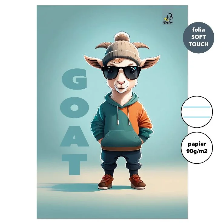 Zeszyt A4 32K. W Linie Goat 90G