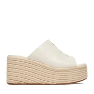 Espadryle damskie - Espadryle Badura EO-AMINA-LT0228-26-801 Biały - miniaturka - grafika 1