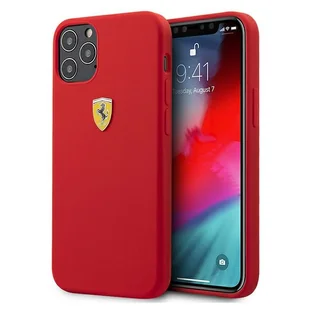 Ferrari FESSIHCP12MRE iPhone 12/12 Pro 6,1" czerwony/red hardcase On Track Silicone - Etui i futerały do telefonów - miniaturka - grafika 3