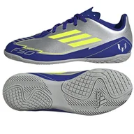 Piłka nożna - Buty adidas F50 Club Messi Jr IN IH0922 srebrny 38 - miniaturka - grafika 1