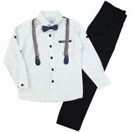 Krawaty i muchy męskie - ELEGANCKI Komplet KOSZULA Mucha SZELKI Wzór 86 1L - miniaturka - grafika 1