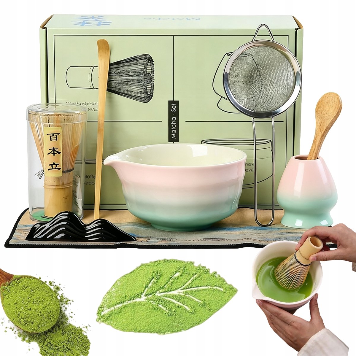 Zestaw Do Herbaty Matcha, Zestaw Mioteł Matcha 8szt Zestaw Do Matchy Miska