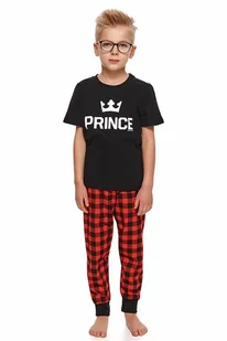 Piżama chłopięca Prince II czarna 122/128 - Piżamy chłopięce - miniaturka - grafika 1