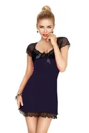 Piżamy damskie - HALKA IRINA WISKOZA GRANAT - D Karen - miniaturka - grafika 1