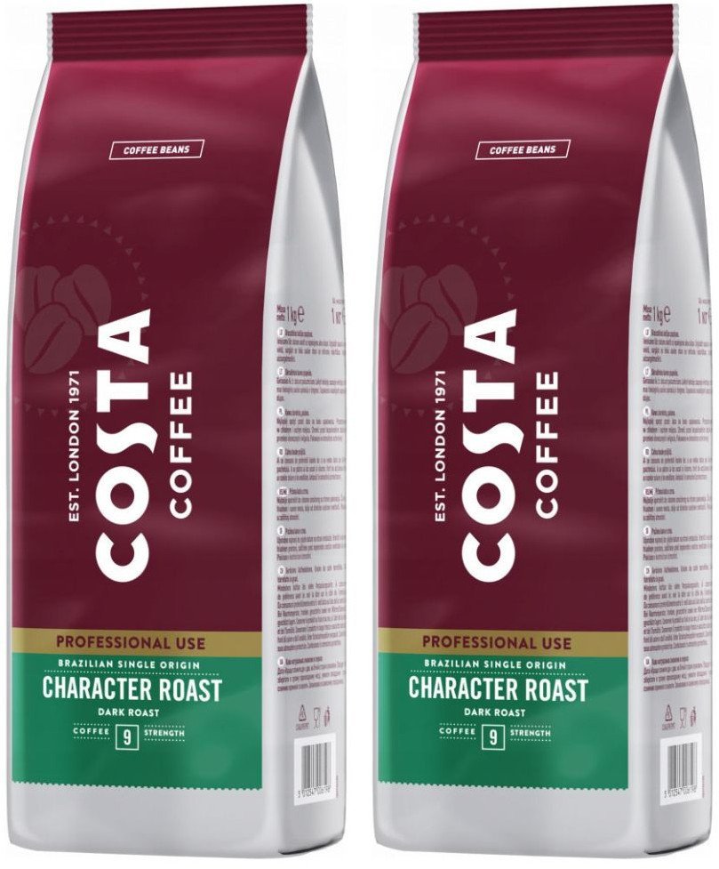 Kawa ziarnista Costa Brazilian Character Roast 2x 1kg