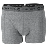 Majtki męskie - Męskie Bawełniane Bokserki w kolorze szarym rozmiar L wygodne oddychające miękkie - miniaturka - grafika 1