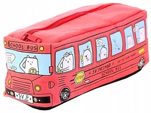 Piórnik Szkolny Autobus Saszetka Szkoła Tuba - Piórniki - miniaturka - grafika 1
