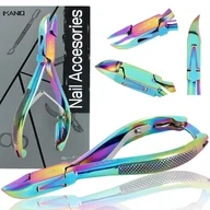 Akcesoria do paznokci - Cążki cęgi do grubych wrastających paznokci skórek obcinaczki nożyczki manicure gabinet SPA wielokolorowe - miniaturka - grafika 1