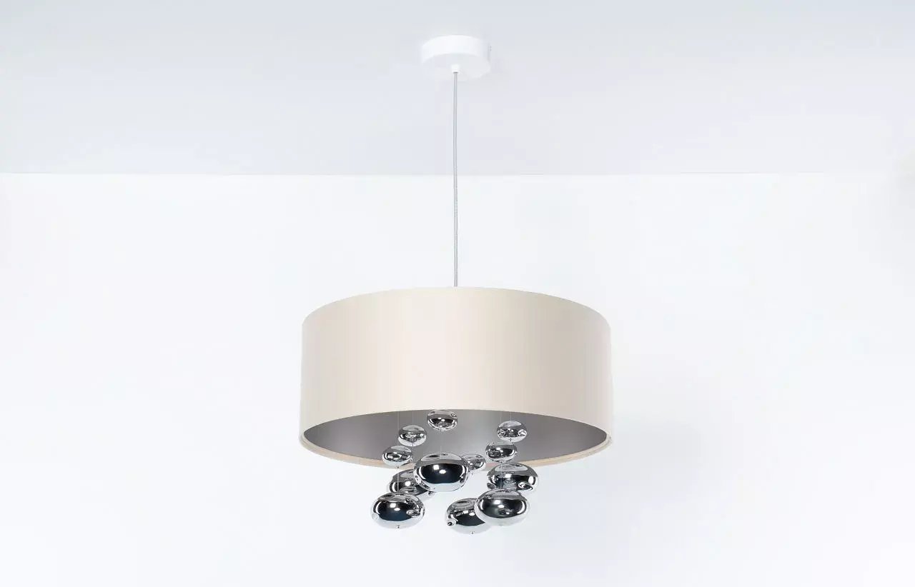 Lampa wisząca BPS KONCEPT Lampa wisząca BUBBLE LIGHT 40cm kremowa BPS KONCEPT