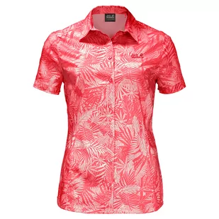 Koszula SONORA JUNGLE SHIRT hot coral all over - XS - Koszule damskie - miniaturka - grafika 1