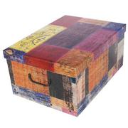 Pudła i pojemniki do przechowywania - MISS SPACE Pudełko kartonowe MAXI PATCHWORK - VINTAGE - miniaturka - grafika 1