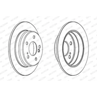 Tarcze hamulcowe - Tarcza hamulcowa FERODO DDF122 - miniaturka - grafika 1