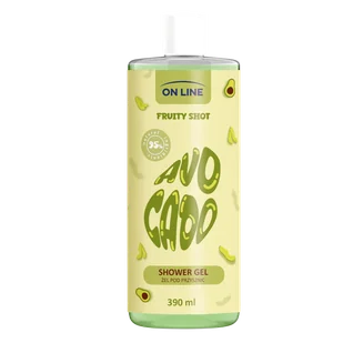 On Line Fruity Shot Avocado, żel pod prysznic, 390 ml - Żele pod prysznic dla mężczyzn - miniaturka - grafika 1