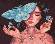 Malowanie po numerach - Ideyka Malowanie po numerach - Dotyk motyla 40x50cm - miniaturka - grafika 1